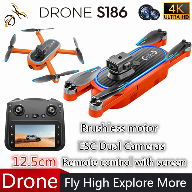 Drone Rc Gps - 2025 S186 Drone Professionale 4K HD
