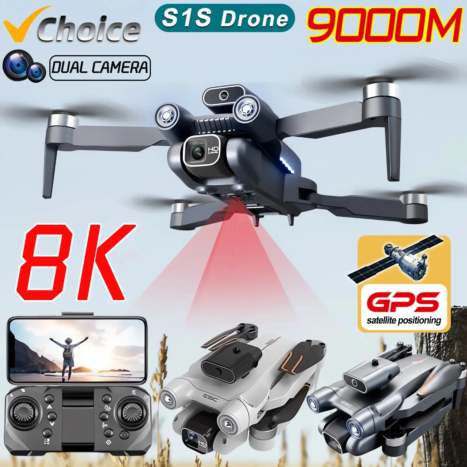 Drone Rc Gps - Nuovo S1S 5G GPS Drone Camera