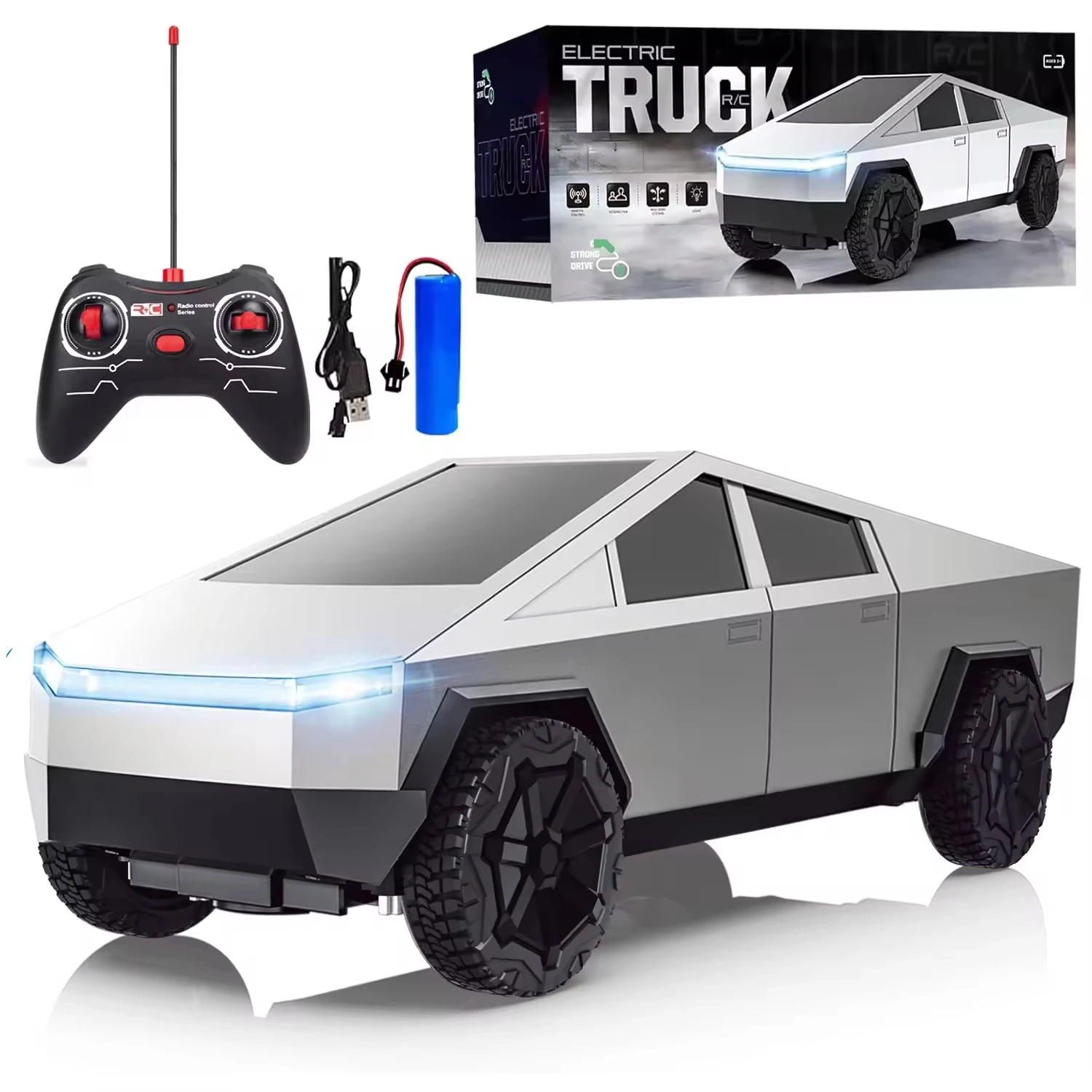 Drone Lidi Rc - 1:24 RC Cybertruck Pickup 4WD Fuoristrada