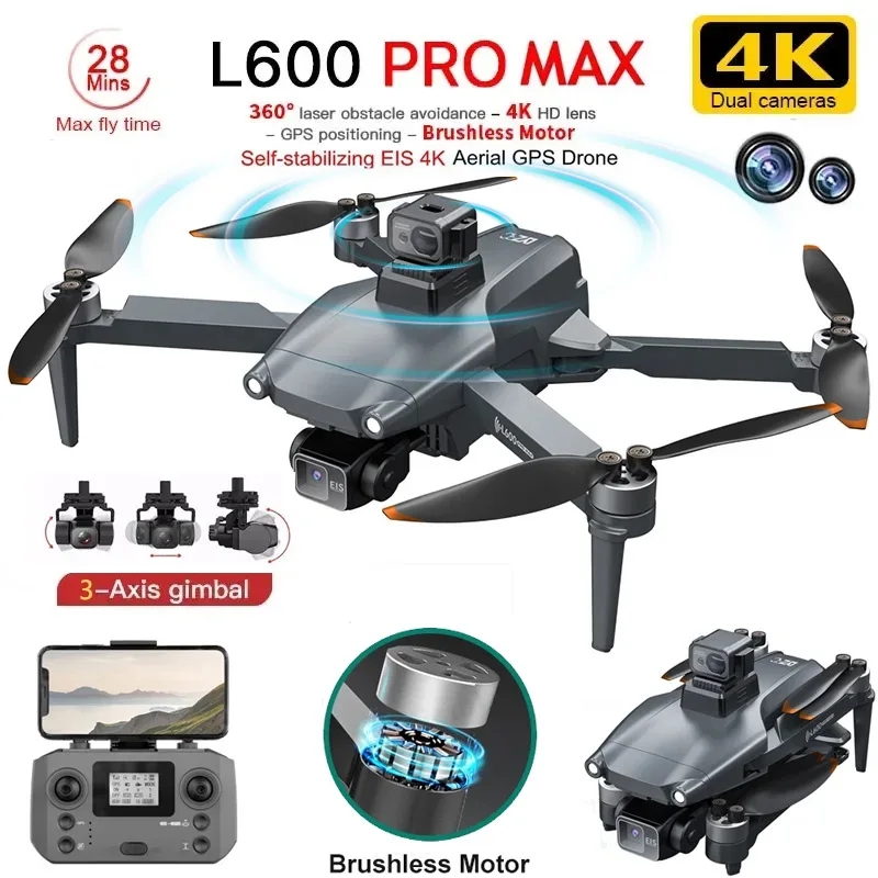 Drone Rc Gps - L600 PRO MAX GPS Drone Professionale