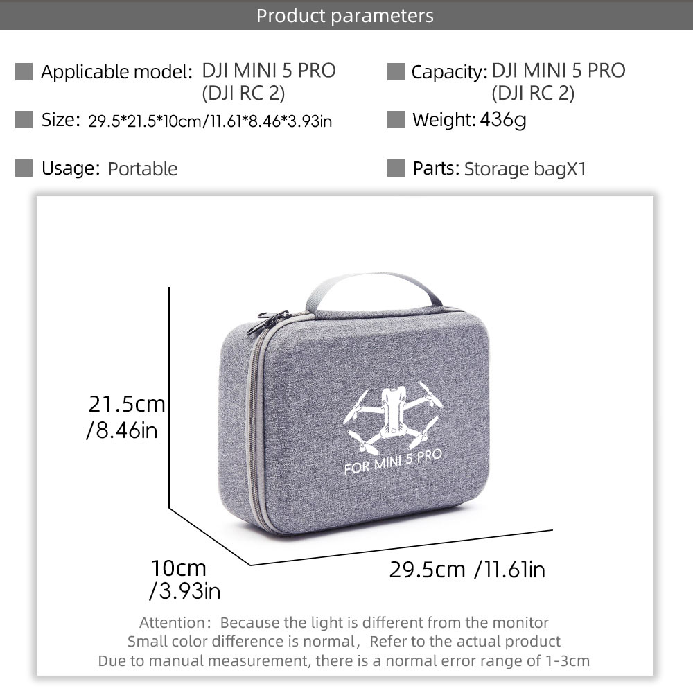 Custodia da trasporto per DJI  - Drone Carrying Bag recensione e prezzo