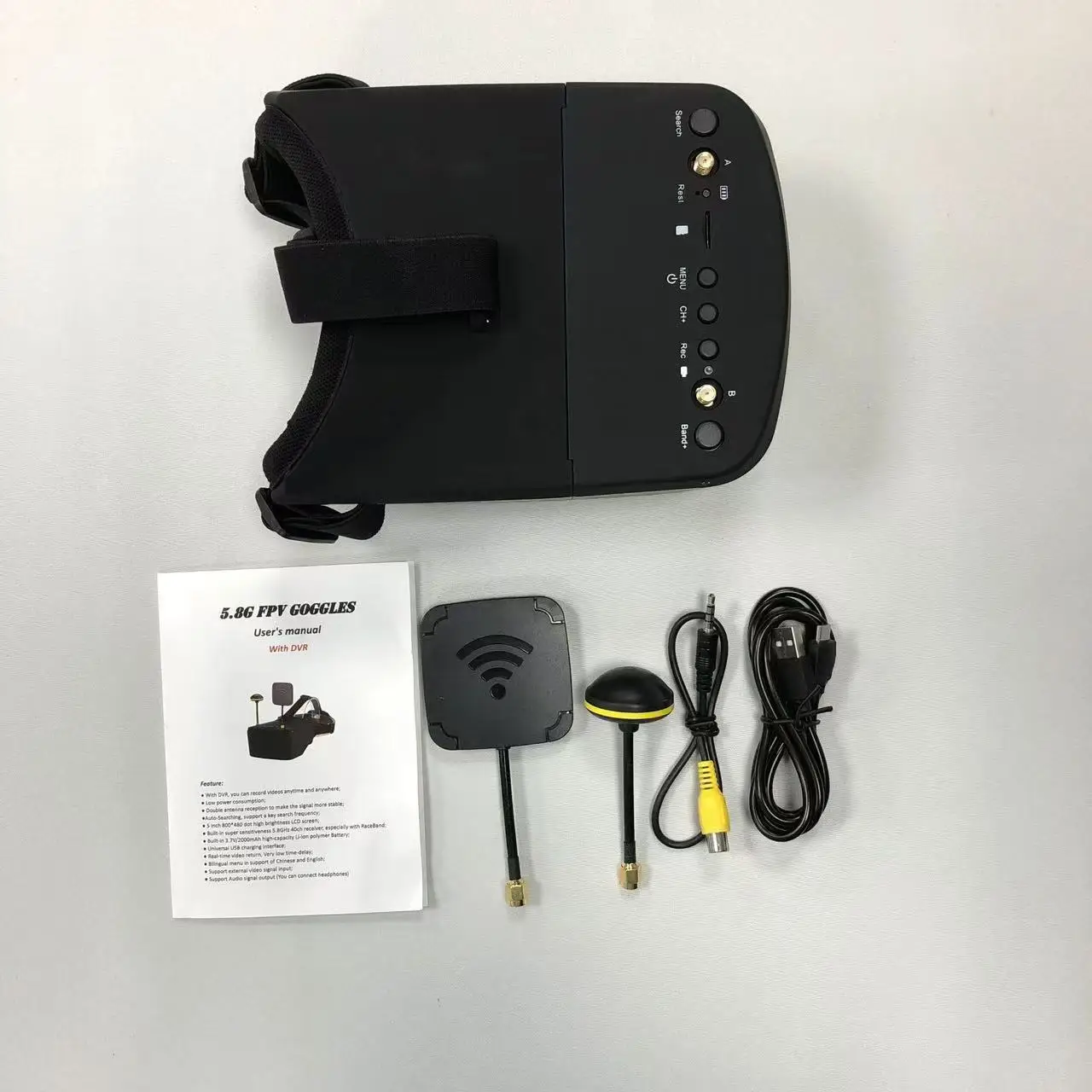 Occhiali FPV SmCp5.8G 40CH con - Fpv Goggles Headset recensione e prezzo