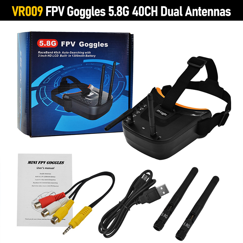 Occhiali FPV VR009 con Schermo - Fpv Goggles Headset recensione e prezzo