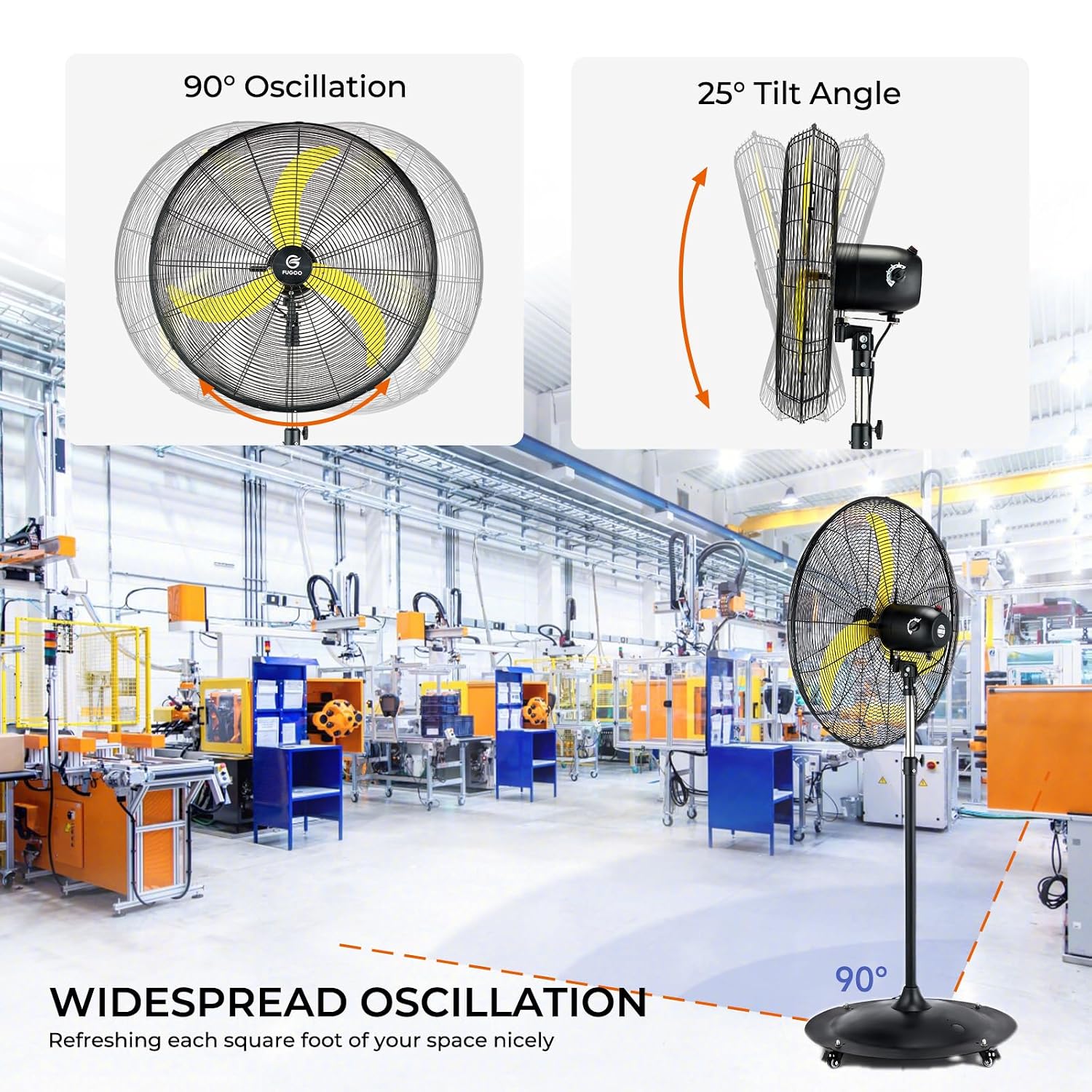 Ventilatore a piantana oscilla - Brushless Motor recensione e prezzo